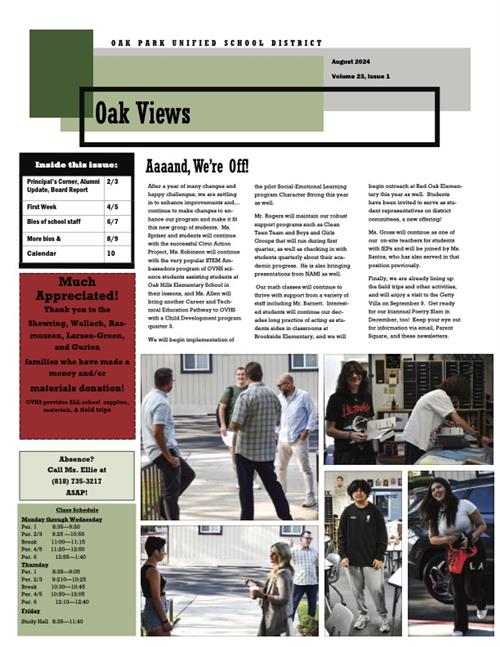 August 2024 Newsletter Cover 